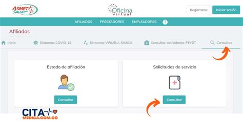 asmet salud sacar cita|Cita Médica